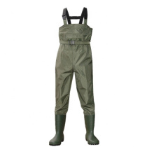 PVC Material Fishing Chest Wader Suit with PVC Boots from China
